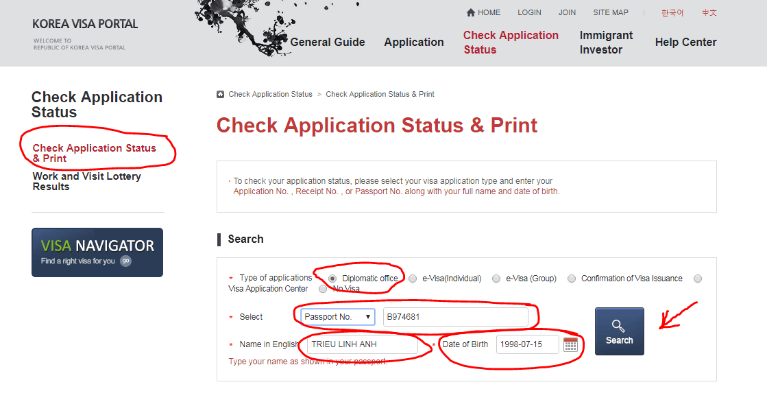 kiểm tra visa du học Hàn Quốc