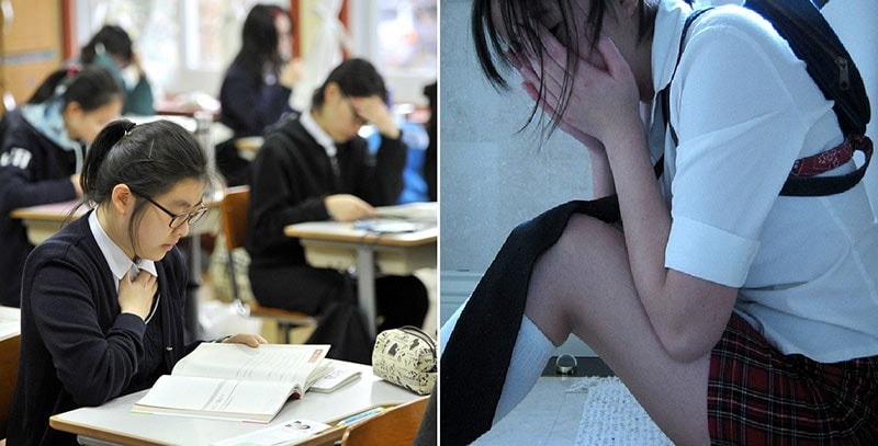 Chương trình học khi du học Hàn Quốc cấp 3 khá áp lực